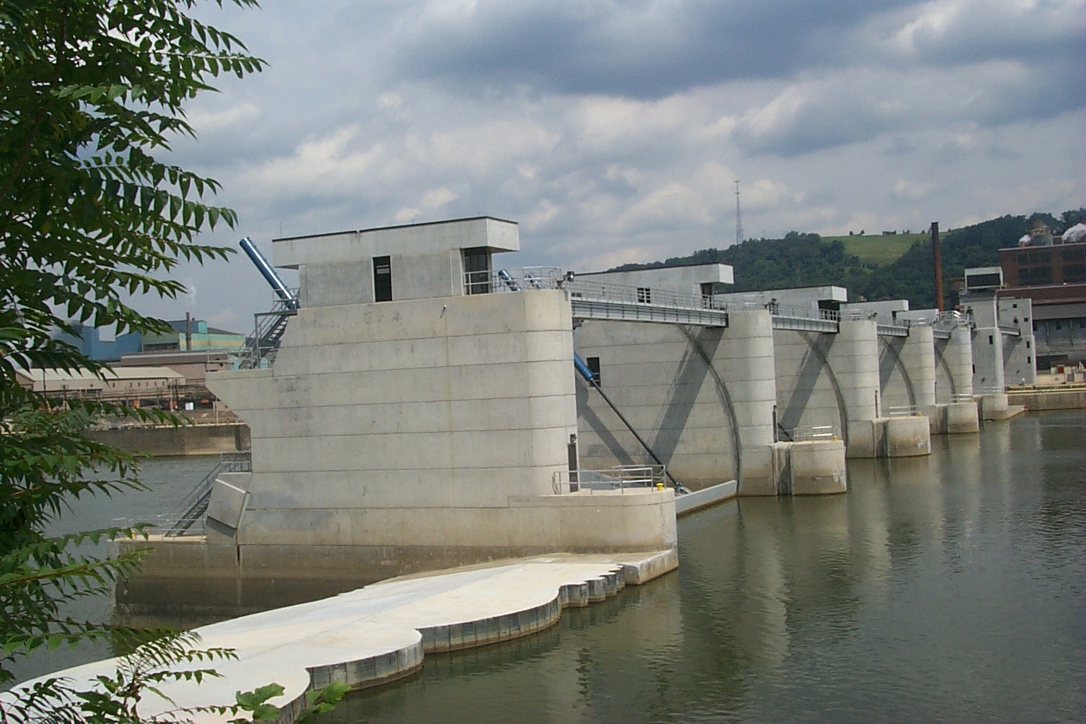 Braddock New Gated Dam on Monongahela River
